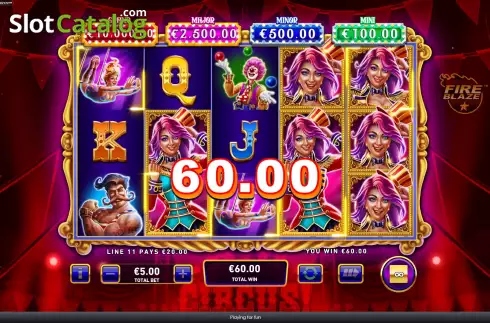 Οθόνη6. Mega Fire Blaze Big Circus Κουλοχέρης 