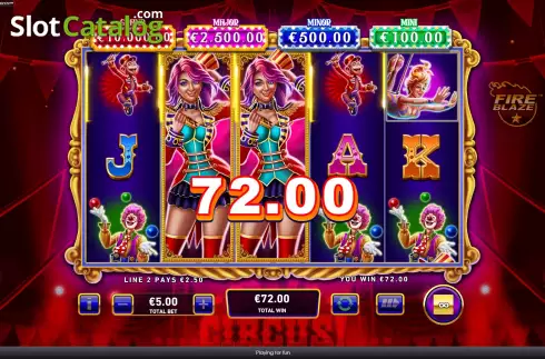 Οθόνη7. Mega Fire Blaze Big Circus Κουλοχέρης 