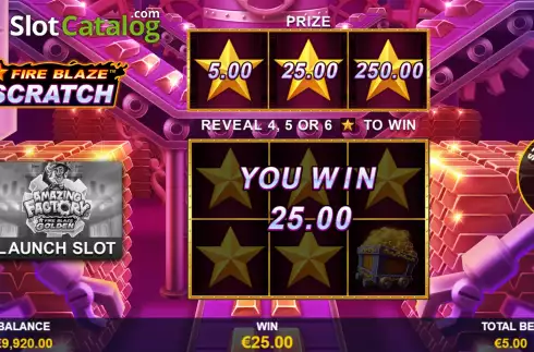 Οθόνη4. Fire Blaze Scratch Κουλοχέρης
