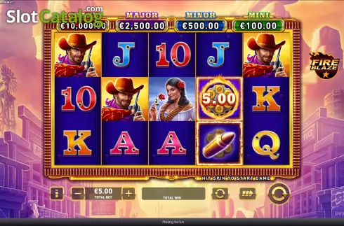 Οθόνη2. Mega Fire Blaze Wild Pistolero Κουλοχέρης 