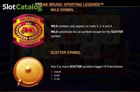 Οθόνη9. Frank Bruno Sporting Legends Κουλοχέρης