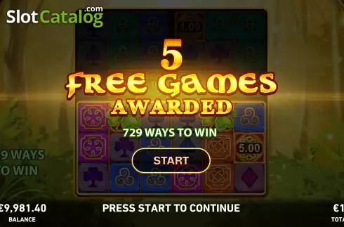 Οθόνη8. Fire Blaze Quattro: Celtic Charm Κουλοχέρης