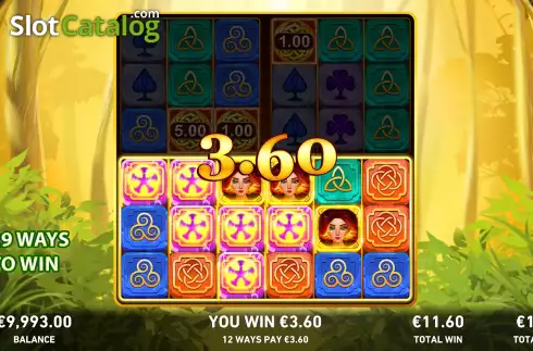 Οθόνη9. Fire Blaze Quattro: Celtic Charm Κουλοχέρης