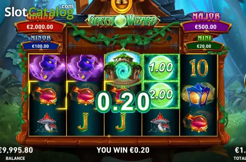 Οθόνη3. Fire Blaze: Green Wizard Κουλοχέρης
