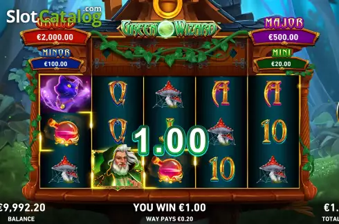 Οθόνη4. Fire Blaze: Green Wizard Κουλοχέρης