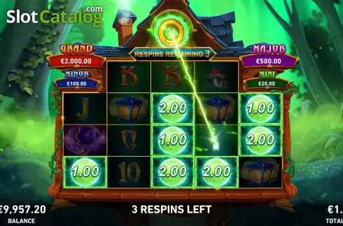 Οθόνη8. Fire Blaze: Green Wizard Κουλοχέρης