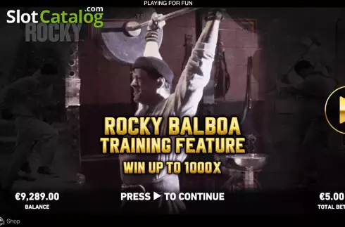 Οθόνη9. Rocky (Rarestone Gaming) Κουλοχέρης