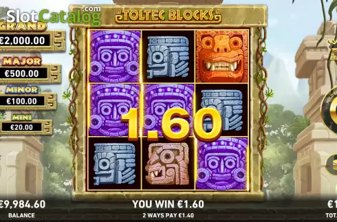 Οθόνη5. Fire Blaze: Toltec Blocks Κουλοχέρης