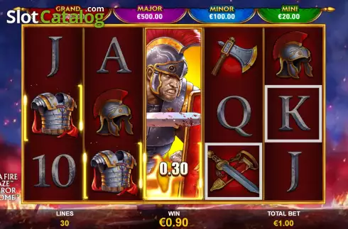 Οθόνη4. Emperor Of Rome Mega Fire Blaze Κουλοχέρης