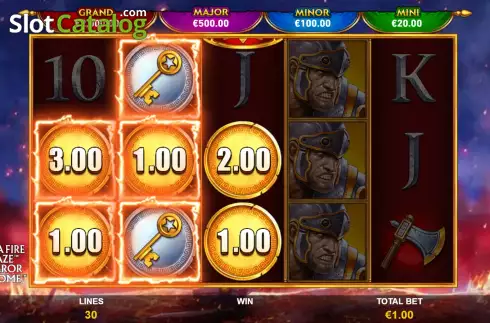 Οθόνη6. Emperor Of Rome Mega Fire Blaze Κουλοχέρης