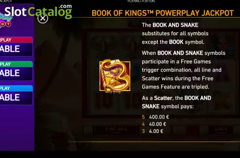 Οθόνη6. Book of Kings: Power Play Κουλοχέρης 