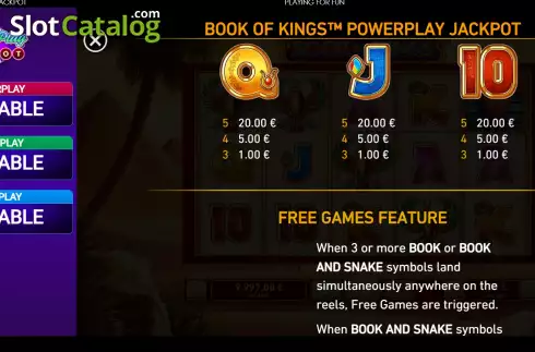 Οθόνη8. Book of Kings: Power Play Κουλοχέρης 