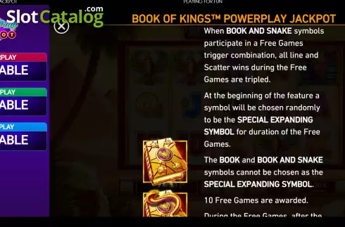 Οθόνη9. Book of Kings: Power Play Κουλοχέρης 