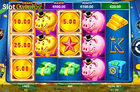 Οθόνη3. Piggies And The Bank Mega Fire Blaze Κουλοχέρης 