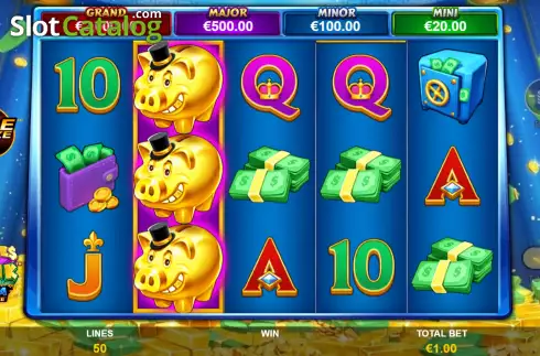 Οθόνη6. Piggies And The Bank Mega Fire Blaze Κουλοχέρης 