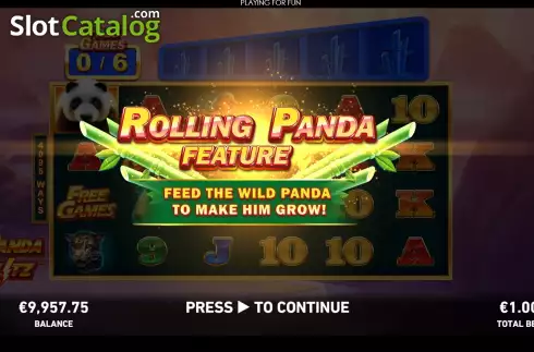 Οθόνη5. Panda Blitz Κουλοχέρης