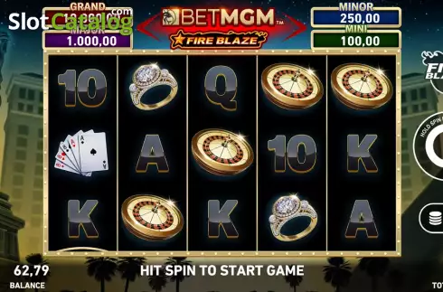 Οθόνη2. Fire Blaze: BETMGM Κουλοχέρης