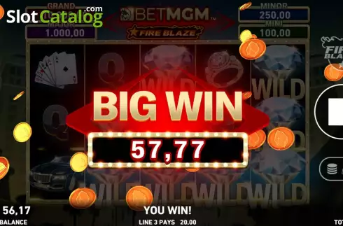 Οθόνη3. Fire Blaze: BETMGM Κουλοχέρης