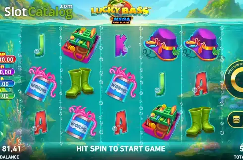 Οθόνη2. Mega Fire Blaze: Lucky Bass Κουλοχέρης