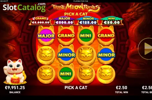 Οθόνη3. Triple Meow Riches Κουλοχέρης 