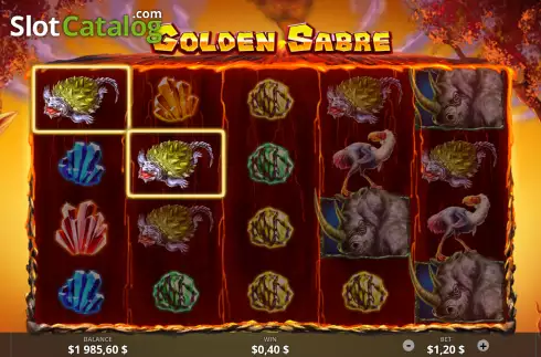 Οθόνη5. Golden Sabre Κουλοχέρης 