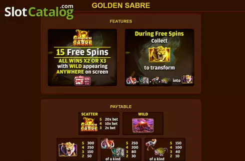 Οθόνη6. Golden Sabre Κουλοχέρης 