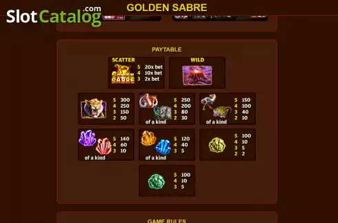 Οθόνη7. Golden Sabre Κουλοχέρης 