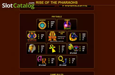Οθόνη6. Rise of the Pharaohs (Ready Play Gaming) Κουλοχέρης
