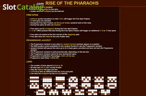 Οθόνη7. Rise of the Pharaohs (Ready Play Gaming) Κουλοχέρης