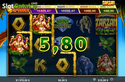 Οθόνη3. Tarzan (Ready Play Gaming) Κουλοχέρης