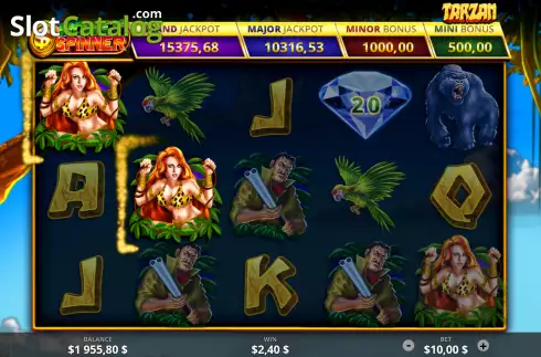 Οθόνη4. Tarzan (Ready Play Gaming) Κουλοχέρης