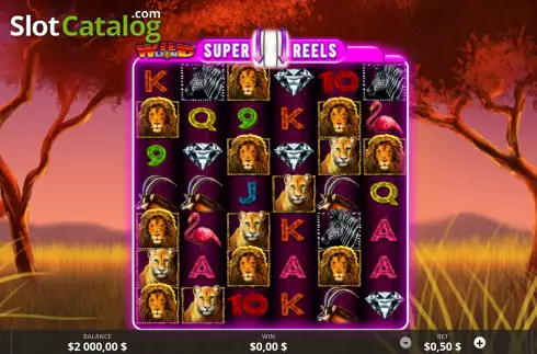 Οθόνη2. Wild Lion Super Reels Κουλοχέρης 