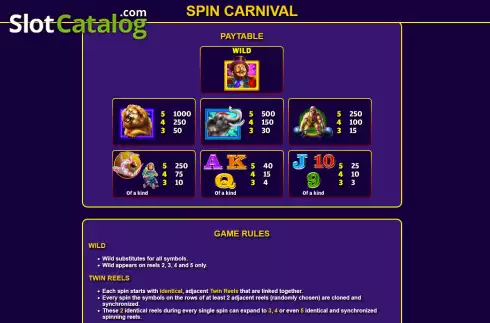 Οθόνη6. Spin Carnival Κουλοχέρης