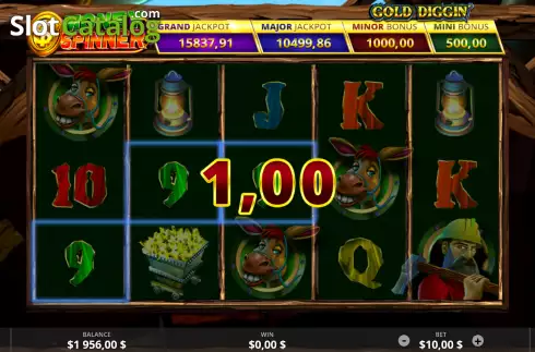 Οθόνη4. Gold Diggin Κουλοχέρης