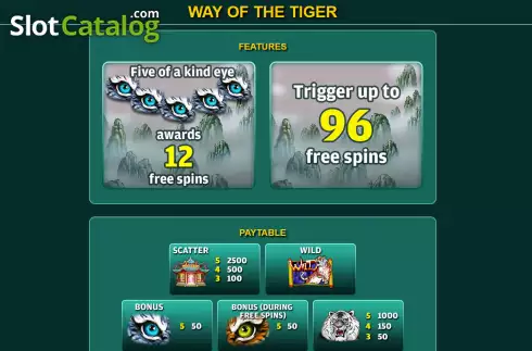 Οθόνη5. Way of the Tiger (Ready Play Gaming) Κουλοχέρης