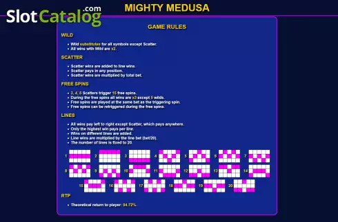 Οθόνη7. Mighty Medusa (Ready Play Gaming) Κουλοχέρης