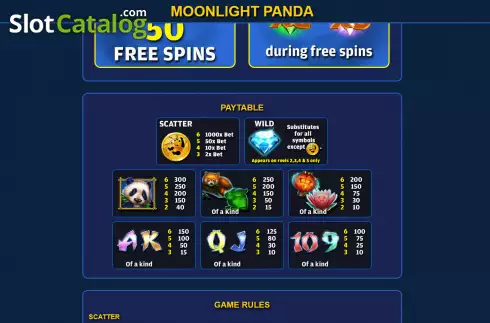 Οθόνη7. Moonlight Panda Κουλοχέρης 