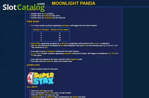 Οθόνη8. Moonlight Panda Κουλοχέρης 