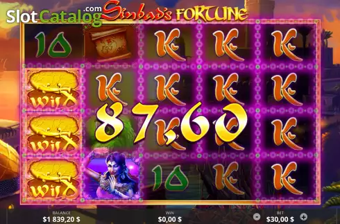 Οθόνη3. Sinbads Fortune Κουλοχέρης
