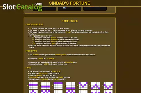 Οθόνη7. Sinbads Fortune Κουλοχέρης