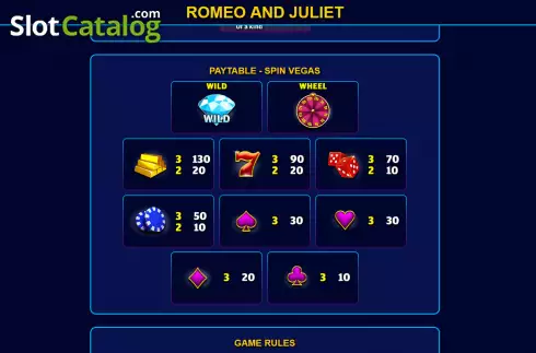 Οθόνη7. Romeo and Juliet (Ready Play Gaming) Κουλοχέρης