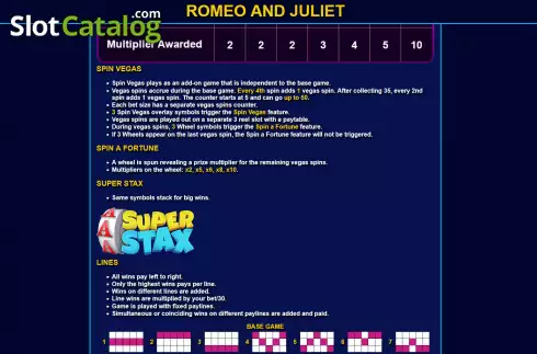 Οθόνη9. Romeo and Juliet (Ready Play Gaming) Κουλοχέρης