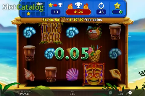Οθόνη3. Tiki Bar (Ready Play Gaming) Κουλοχέρης 