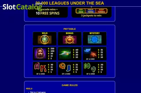 Οθόνη6. 20000 Leagues Under The Sea (Ready Play Gaming) Κουλοχέρης