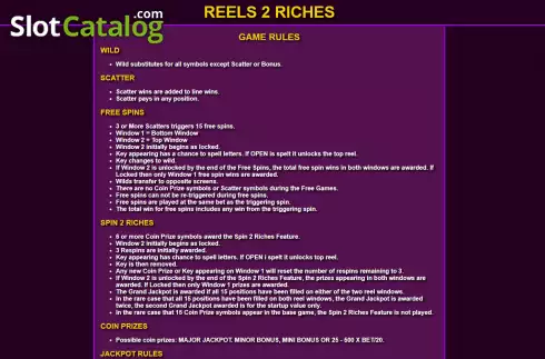 Οθόνη7. Reels To Riches Κουλοχέρης