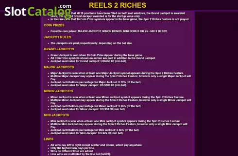 Οθόνη8. Reels To Riches Κουλοχέρης