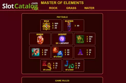 Οθόνη6. Master of Elements Κουλοχέρης