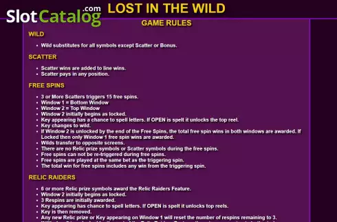Οθόνη7. Lost In The Wild Κουλοχέρης