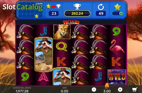 Οθόνη2. Wild Lion with Reel Bingo Κουλοχέρης 
