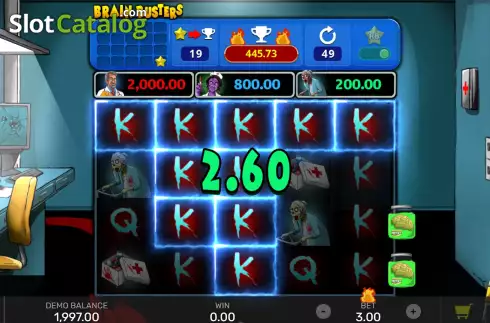 Οθόνη3. Brain Busters with Reel Bingo Κουλοχέρης 